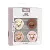 BIBS Colour Cumi 4-es szett (Krémfehér/Púderrózsaszín/Mackó/Cseresznyevirág) 0-6 hó