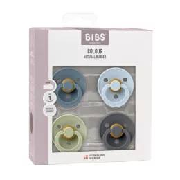   BIBS Colour Cumi 4-es szett (Páva/Zsálya/Pasztellkék/Grafit) 0-6 hó