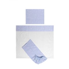   Lorelli Tiny Dream Trio ágynemű garnitúra 70x140 - Train Blue