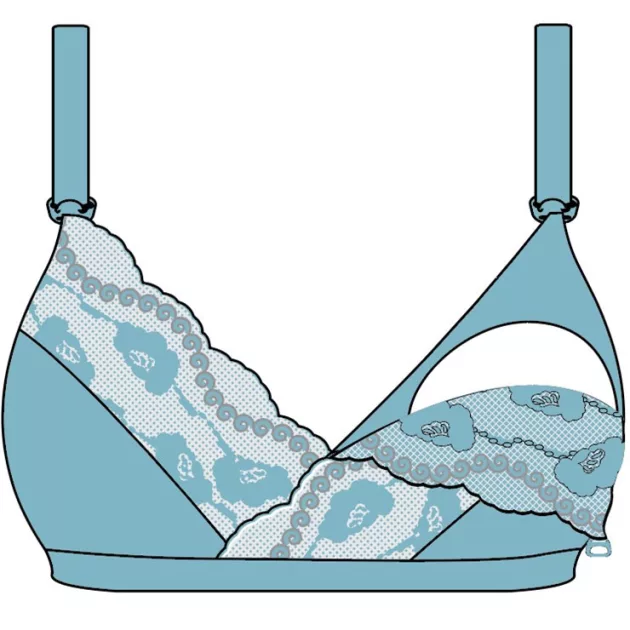 Carriwell Csipkés puha szoptatós melltartó - Bézs M