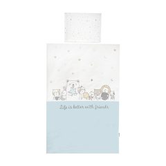 Lorelli 3 részes ágynemű garnitúra - Happy Friends Blue