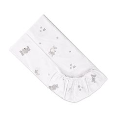 Lorelli gumis lepedő 70x140 + 15cm - Little Rabbits Grey