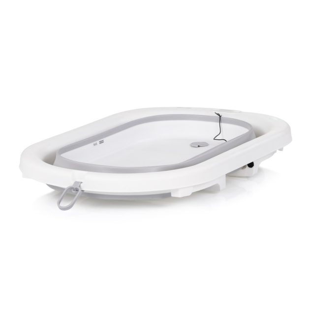 Chipolino Bubble Spa összecsukható kád vízhőmérővel, vödörrel és öblítőpohárral 83 cm - light grey