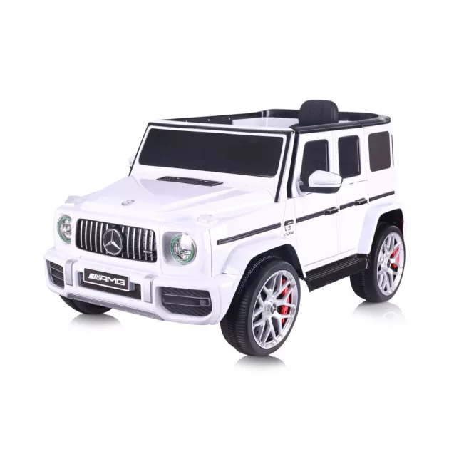 Chipolino Mercedes AMG G63 elektromos autó - white leather