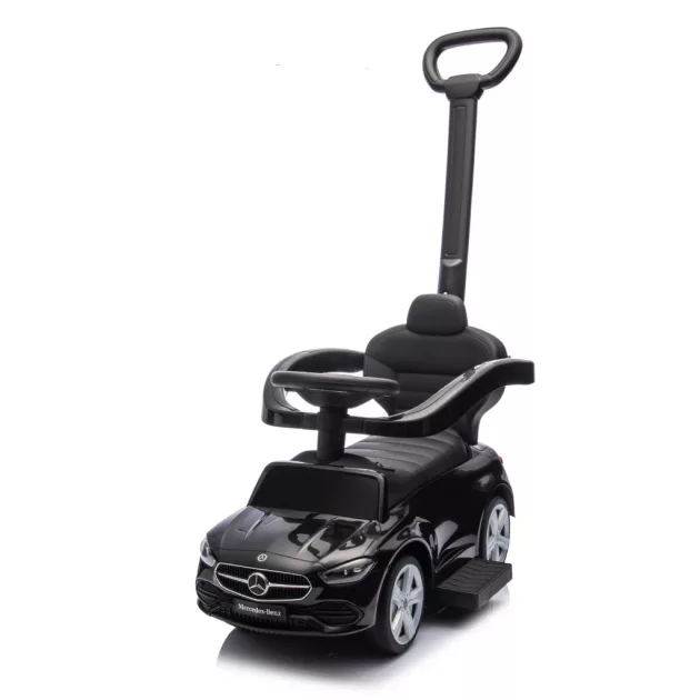 Chipolino Mercedes Benz C-Class bébitaxi tolókarral - black