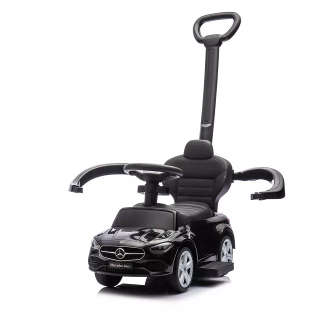 Chipolino Mercedes Benz C-Class bébitaxi tolókarral - black