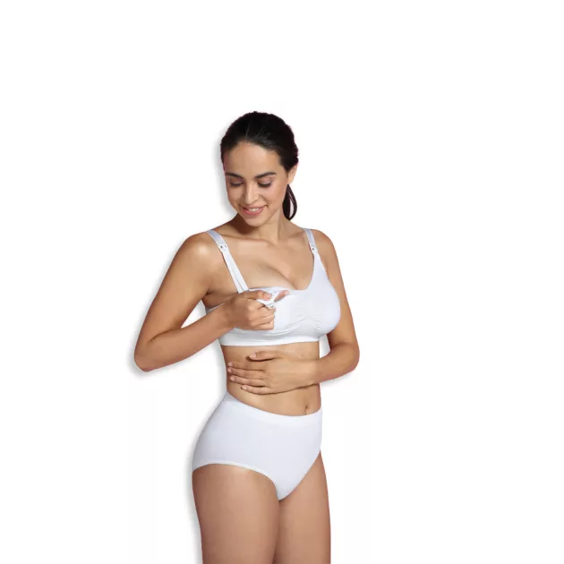 Carriwell Betétes szoptatós melltartó - Fehér S