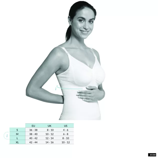 Carriwell Hasleszorító szoptatós top - Fehér M