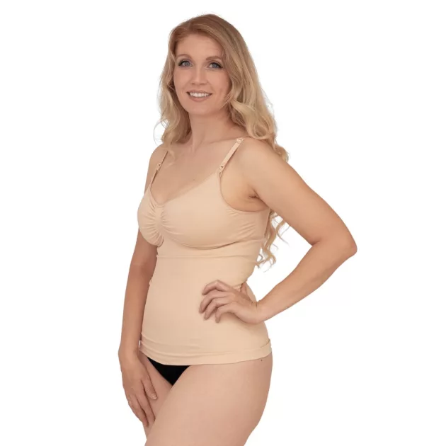 Carriwell Hasleszorító szoptatós top - Testszín M