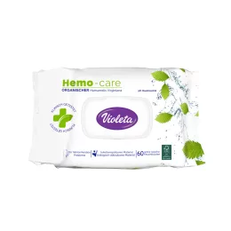 Violeta nedves toalettpapír Hemo Care, 60 db