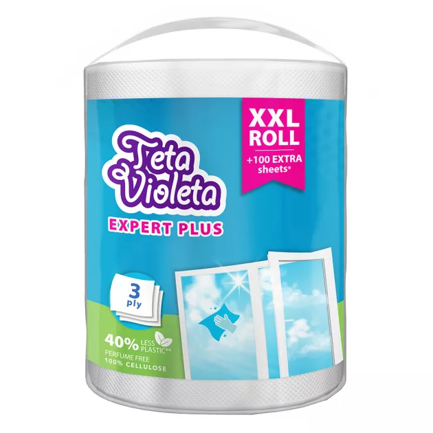 Violeta háztartási papírtörlő EXPERT PLUS 3 rétegű, 1 db