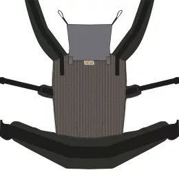 NANDU Bébi Csatos hordozó - grizzlibarna-fekete