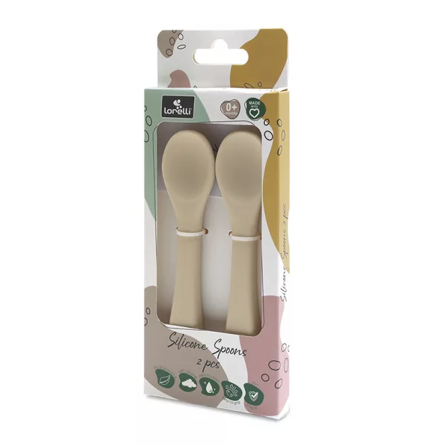 Lorelli szilikon kanalak 2 db - Beige