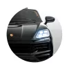 Chipolino Porsche Cayenne elektromos autó bőr üléssel - black