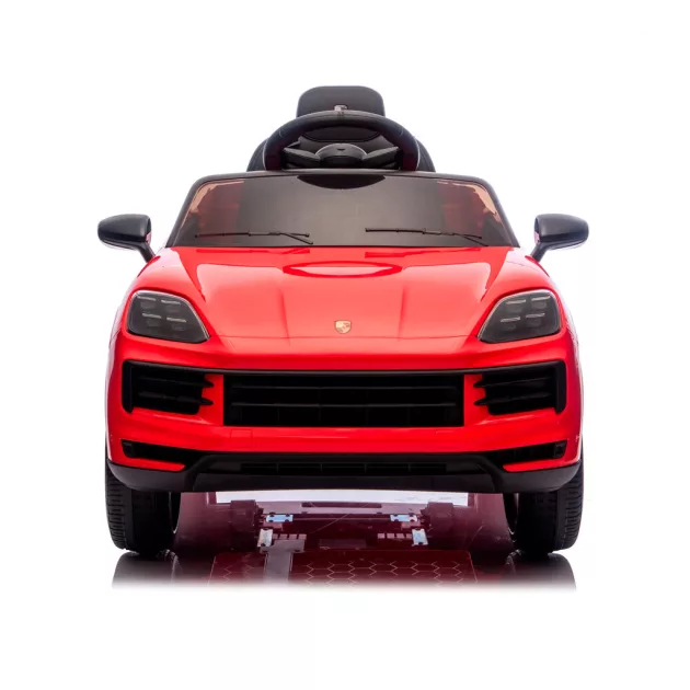 Chipolino Porsche Cayenne elektromos autó bőr üléssel - red