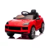 Chipolino Porsche Cayenne elektromos autó bőr üléssel - red