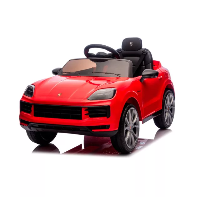 Chipolino Porsche Cayenne elektromos autó bőr üléssel - red