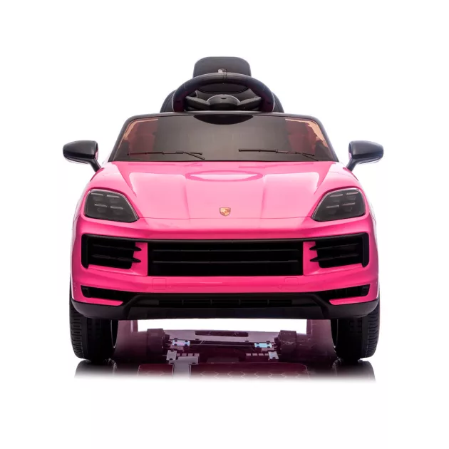 Chipolino Porsche Cayennee lektromos autó bőr üléssel - pink