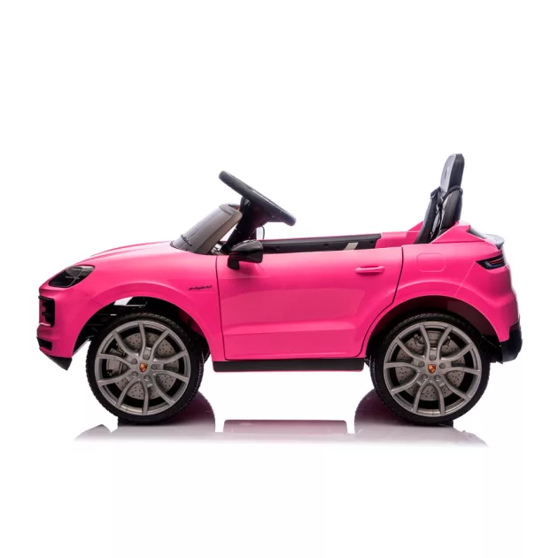 Chipolino Porsche Cayennee lektromos autó bőr üléssel - pink