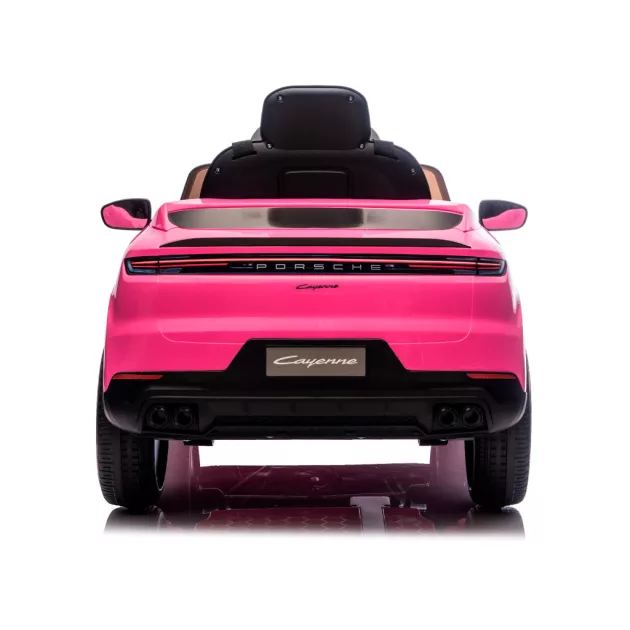 Chipolino Porsche Cayennee lektromos autó bőr üléssel - pink