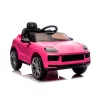 Chipolino Porsche Cayennee lektromos autó bőr üléssel - pink