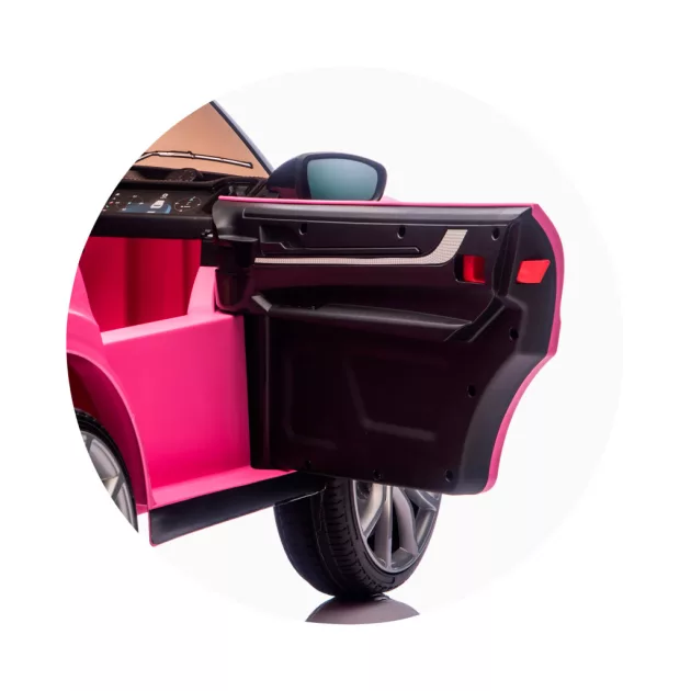 Chipolino Porsche Cayennee lektromos autó bőr üléssel - pink