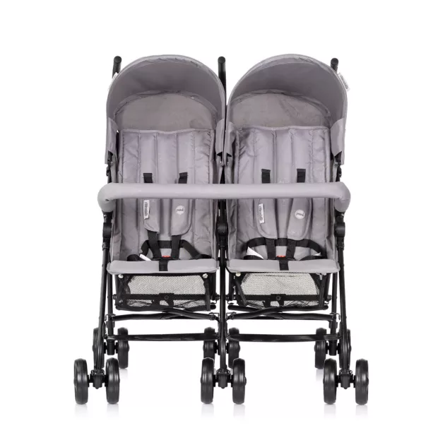 Chipolino Double Point iker babakocsi - Cloud grey