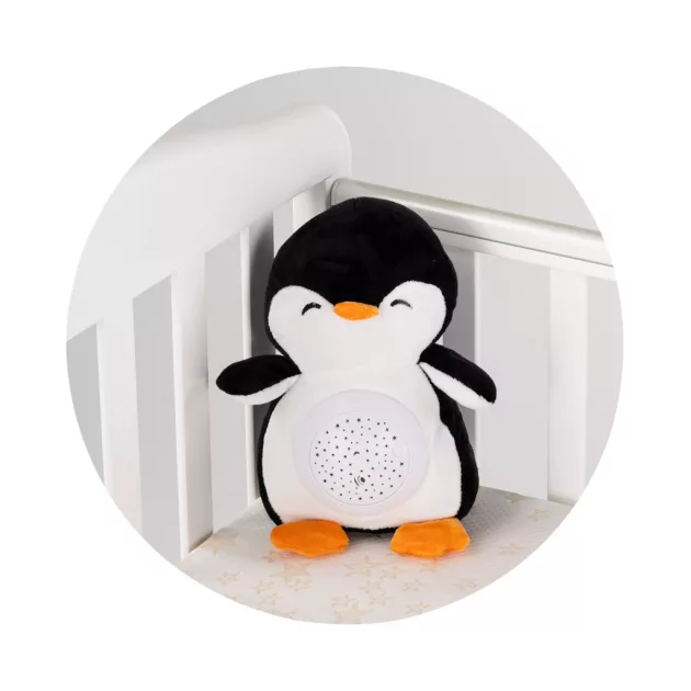 Chipolino projektoros zenélő plüss játék - Penguin