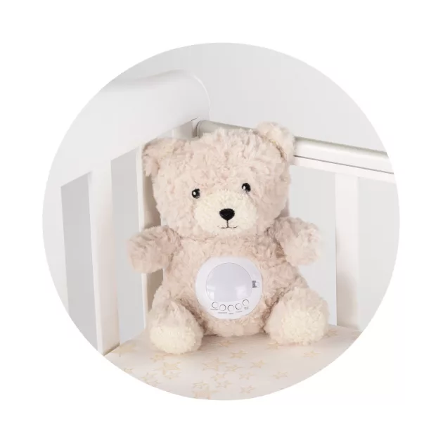 Chipolino projektoros zenélő plüss játék - Bear beige