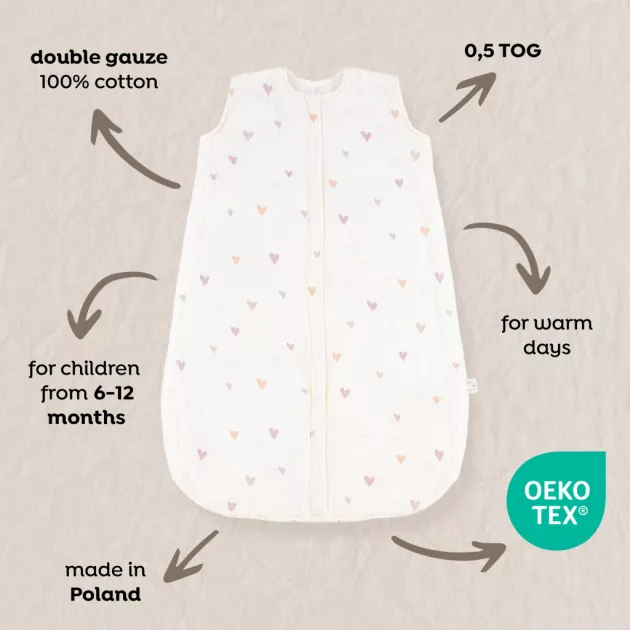 Albero Mio hálózsák M - CMP1 Mini Hearts