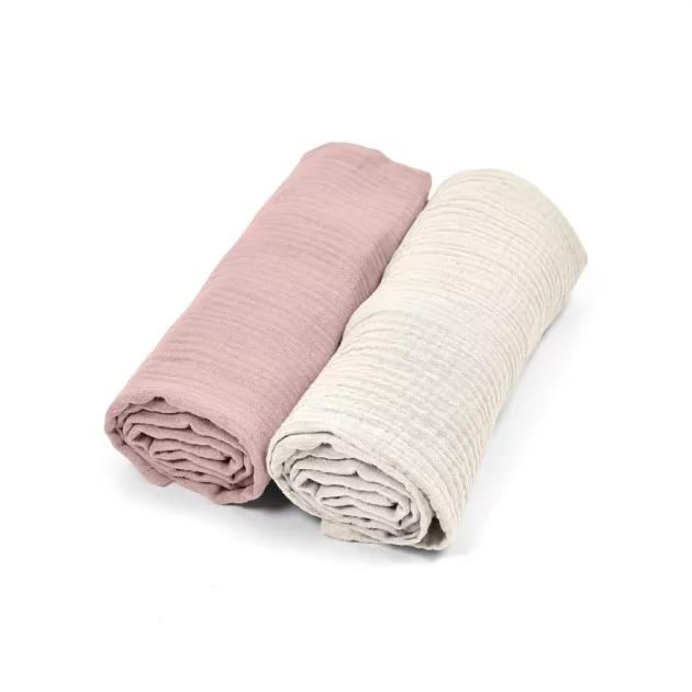 Albero Mio muszlin pelenka, 2 darabos csomag - CC1 Pink