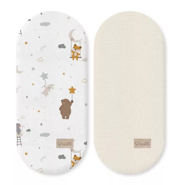 Albero Mio babakocsi mózeshez lepedő 2 darabos csomag - 421 Mouse
