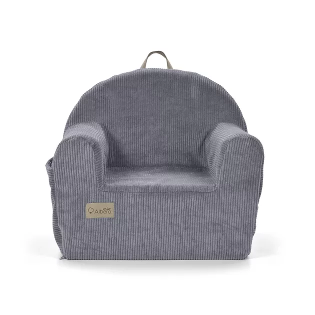 Albero Mio kordbársony babafotel - Grey