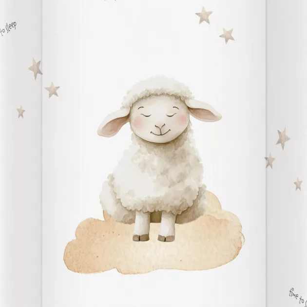 Albero Mio puha pelenkázó lap peremes 70 cm - 447 Sleeping sheep