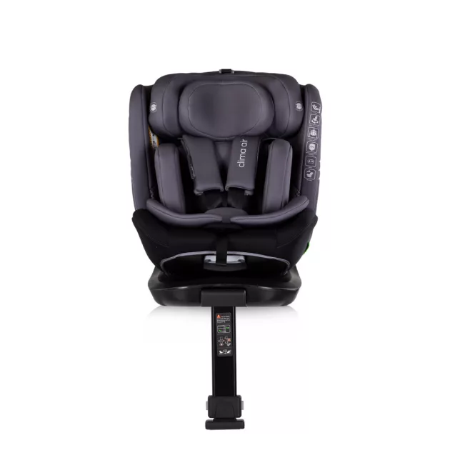 Chipolino Clima Air I-Size autósülés 40-150cm - anthracite