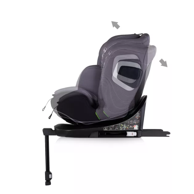 Chipolino Clima Air I-Size autósülés 40-150cm - anthracite