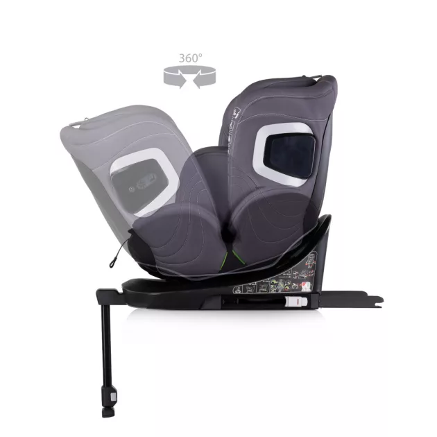 Chipolino Clima Air I-Size autósülés 40-150cm - anthracite