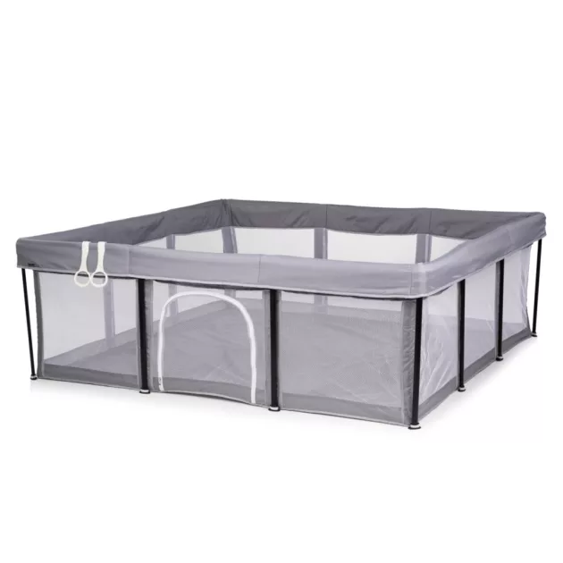 Chipolino Easy babakarám összecsukható 180x180 cm - grey