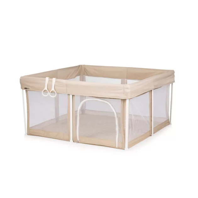Chipolino Vibe babakarám összecsukható 120x120 cm - beige