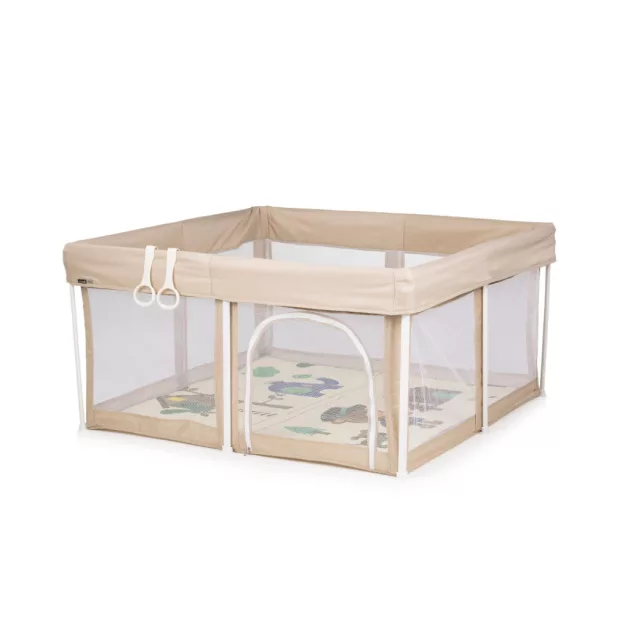 Chipolino Vibe babakarám összecsukható 120x120 cm - beige