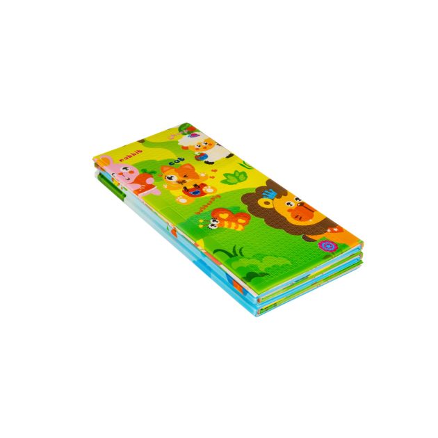 2 oldalas összehajtható játszószőnyeg 180x200cm - Oroszlán