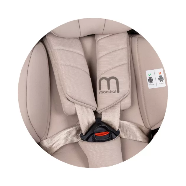 Chipolino Mondial autósülés I-Size 40-150cm - latte