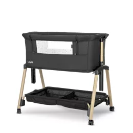   Lorelli Layla 2 az 1-ben babaöböl és járóka - Black / wooden