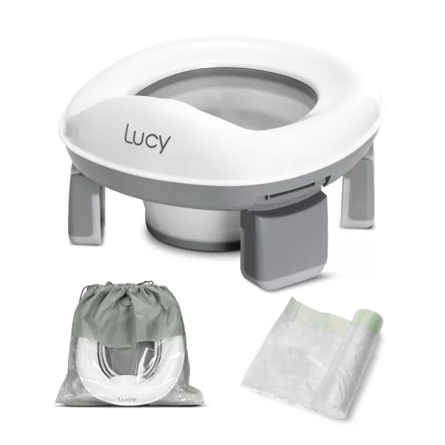 Lorelli Lucy 2 az 1-ben hordozható bili és wc-szűkítő - Grey
