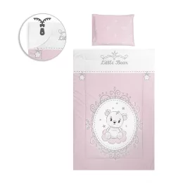 Lorelli 5 részes ágynemű garnitúra - Little Bear Pink