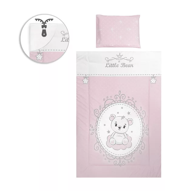 Lorelli 5 részes ágynemű garnitúra - Little Bear Pink