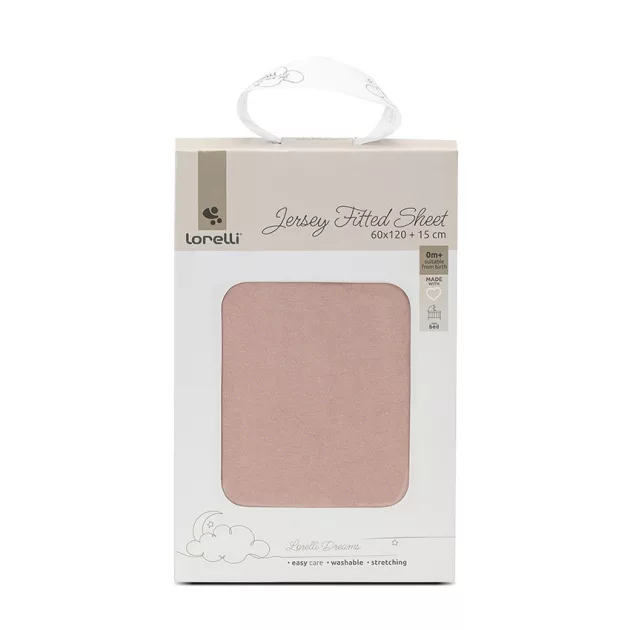 Lorelli gumis lepedő 60x120x15 - Pink