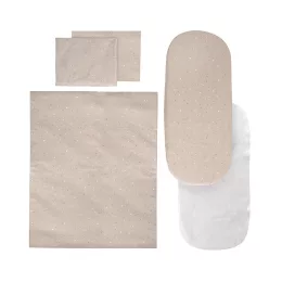   Lorelli 5 részes téli ágynemű garnitúra babakocsiba - Beige Sky