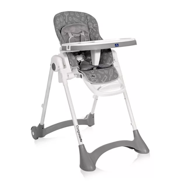 Lorelli Campanella multifunkciós etetőszék - Grey Candy PU Leather