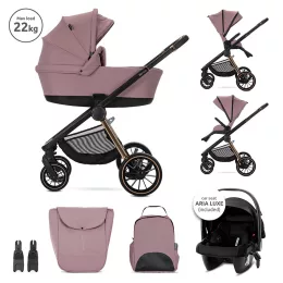 Lorelli Bianca 3az1-ben újszülött babakocsi - Pink